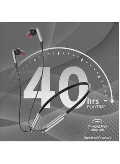 TIGER 40 Hours Music Time Wireless Neckband with Mic – Bluetooth Headset, Long Battery Life, Comfortable Fit, Deep Bass Sound, Hands-Free Calls, Sweatproof, Noise Isolation, Compatible with iPhone, Android, and More  - Image 2