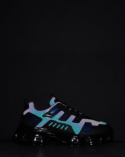 Steve Madden Men's Ponce Sneaker, Black Multi, 8 - Image 3