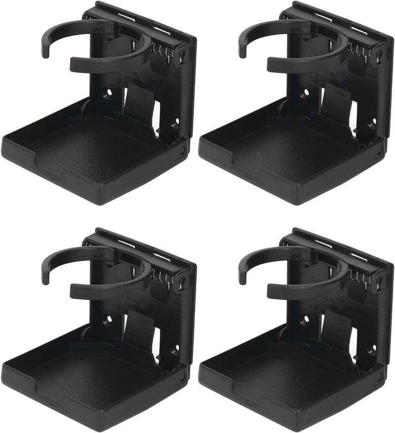 ZJchao Car Cup Holder, 4PCS Wall Cup Holder Truck Adjustable for RV Car Ship Vertical Or Wall Mounting (Black) - Image 3