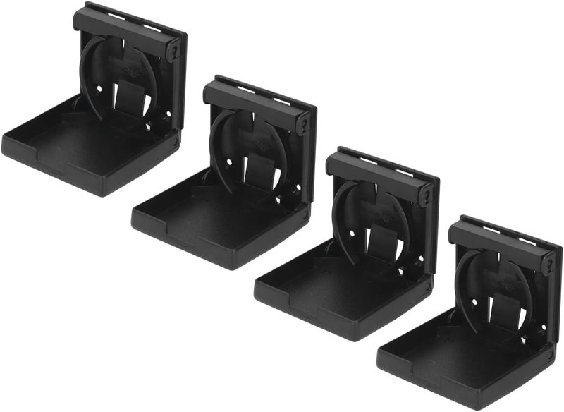 ZJchao Car Cup Holder, 4PCS Wall Cup Holder Truck Adjustable for RV Car Ship Vertical Or Wall Mounting (Black) - Image 4