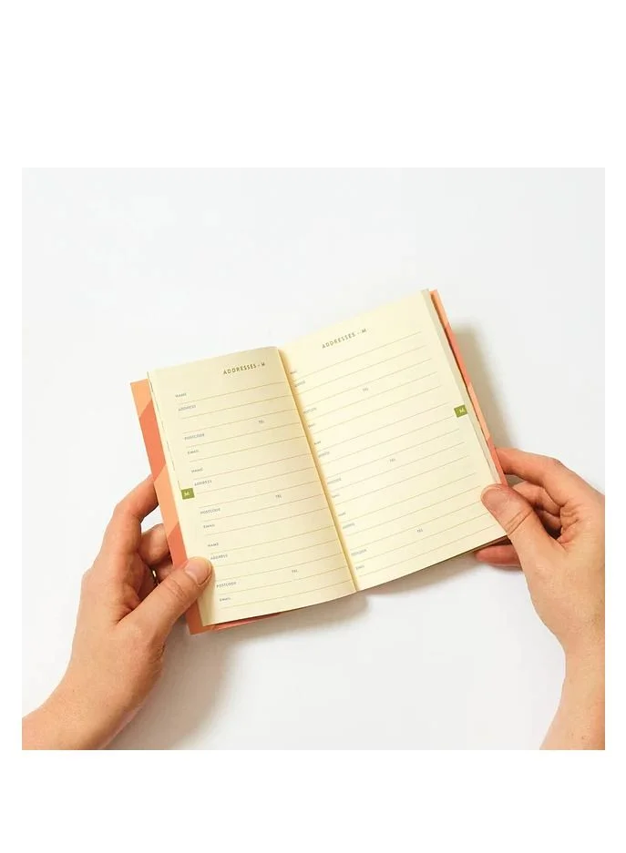 Raspberry Blossom A6 Addresses and Birthdays Notebook