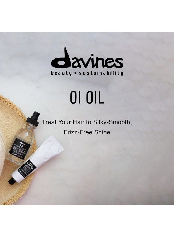 Davines OI Oil | Weightless Hair Oil Perfect for Dry Hair, Coarse & Curly Hair Types | Anti-Frizz for Soft, Shiny Hair | 135 ml (4.56 Fl Oz)  - Image 3