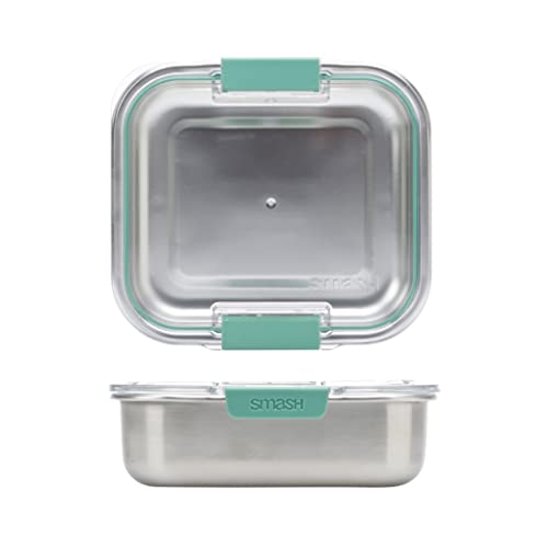 Smash Microwave Safe Stainless Steel Lunch/Sandwich/Meal Box, Sage - Image 5