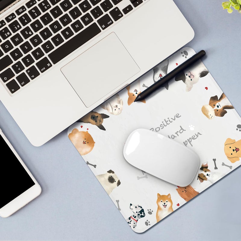 FROGIGO Square Mouse Pad with Stitched Edge, Premium Mousepad Washable Cloth. Computer Mouse Pad with Non-Slip Rubber Base, Mouse Pads for Computers Laptop Mouse 9.25x7.75x0.12 inch-Inspired Dog - Image 4