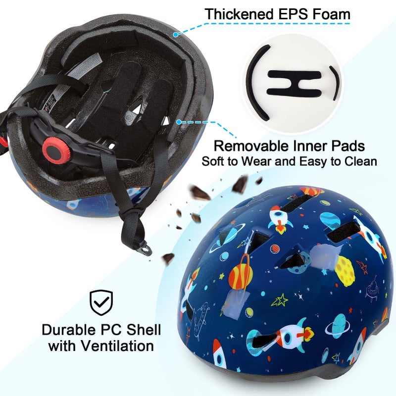 Lemmeko Toddler Helmet, Baby Infant Kids Bike Helmet for Kids Age 1-3/2-4/3-5/5-8 Adjustable Toddler Bike Helmets for Boys Girls for Scooter Skateboard Cycling - Image 4