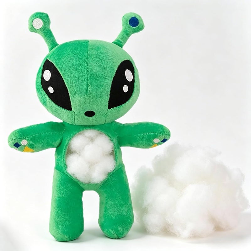 JULAN 34 cm Alien Plush Toy, Soft Alien Plush Toy, Green Aliens Plush Doll Toy, Plush Toy, Plush Toy Cushion for Children, Figure Gift - Image 5