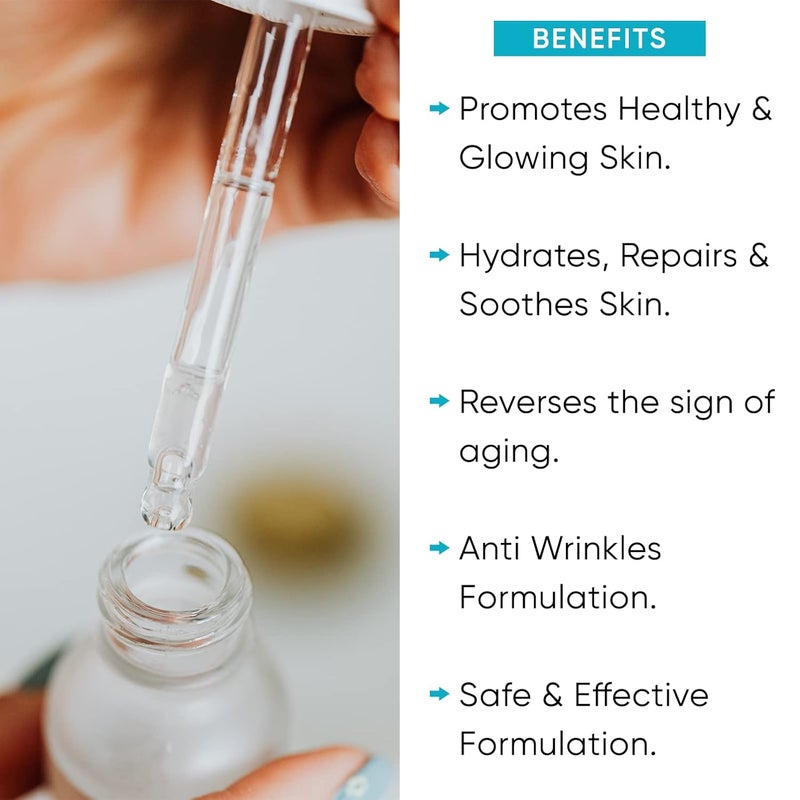 UrbanBotanics UrbanBotanics 25 Hyaluronic Acid Serum for Intense Hydration Glowing Skin  Fines Lines  Daily Hydrating Face Serum For Women  Men with Dry Normal  Oily Skin 30 ml  - Image 2