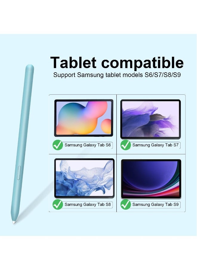 Stylus Pen for Samsung Galaxy Tab S6 Lite/S7 FE /S7+/S8/S8+, Galaxy Note 20, Note 20 Ultra 5G, with 4096 Pressure Sensitivity (Light Blue)