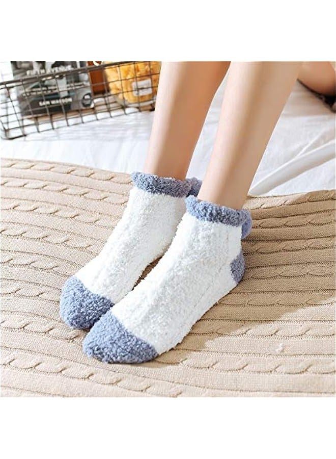 Cozy Winter Fuzzy Women Socks,Grip Slippers,Fluffy House Non Skid - Image 3