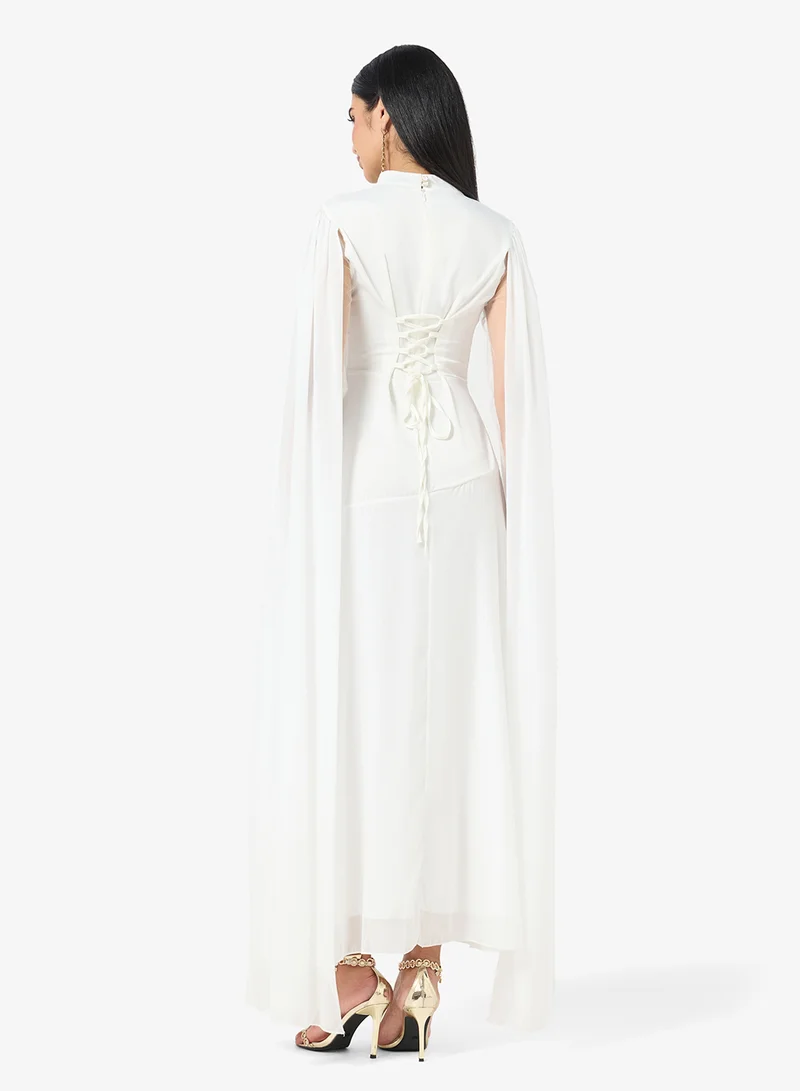Khizana A-line Dress With Trail