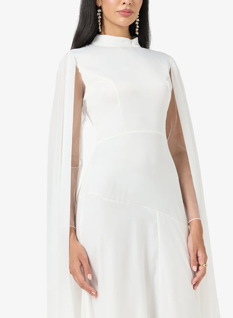 Khizana  A-line Dress With Trail for Women | Best Price UAE