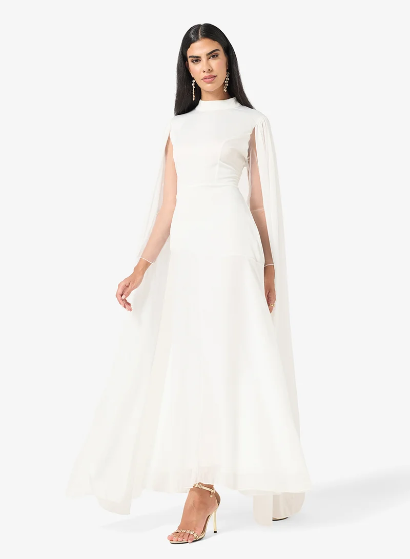 Khizana A-line Dress With Trail
