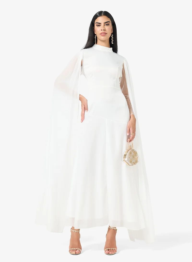 Khizana  A-line Dress With Trail for Women | Best Price UAE