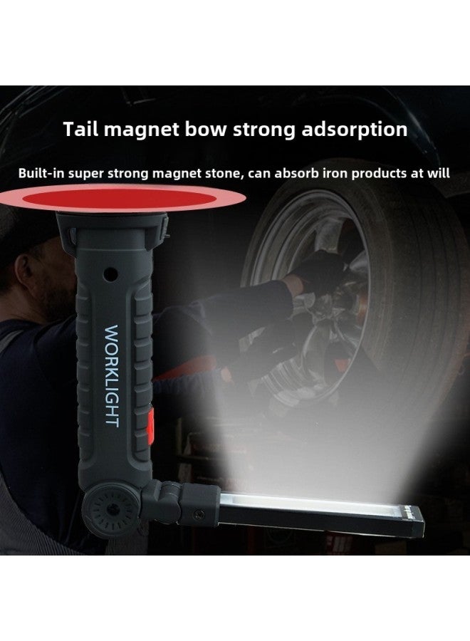 COB Rechargeable Long Work Light, Portable Dimmable LED Inspection Light, Emergency Lighting With Magnet At The Bottom-Color:W51 - Image 3