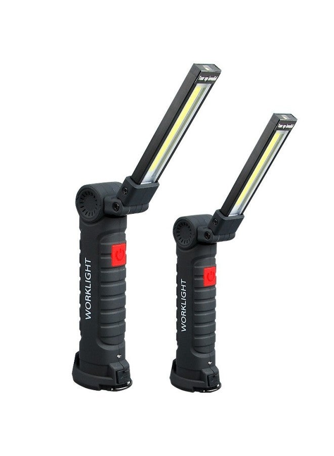 COB Rechargeable Long Work Light, Portable Dimmable LED Inspection Light, Emergency Lighting With Magnet At The Bottom-Color:W51 - Image 2