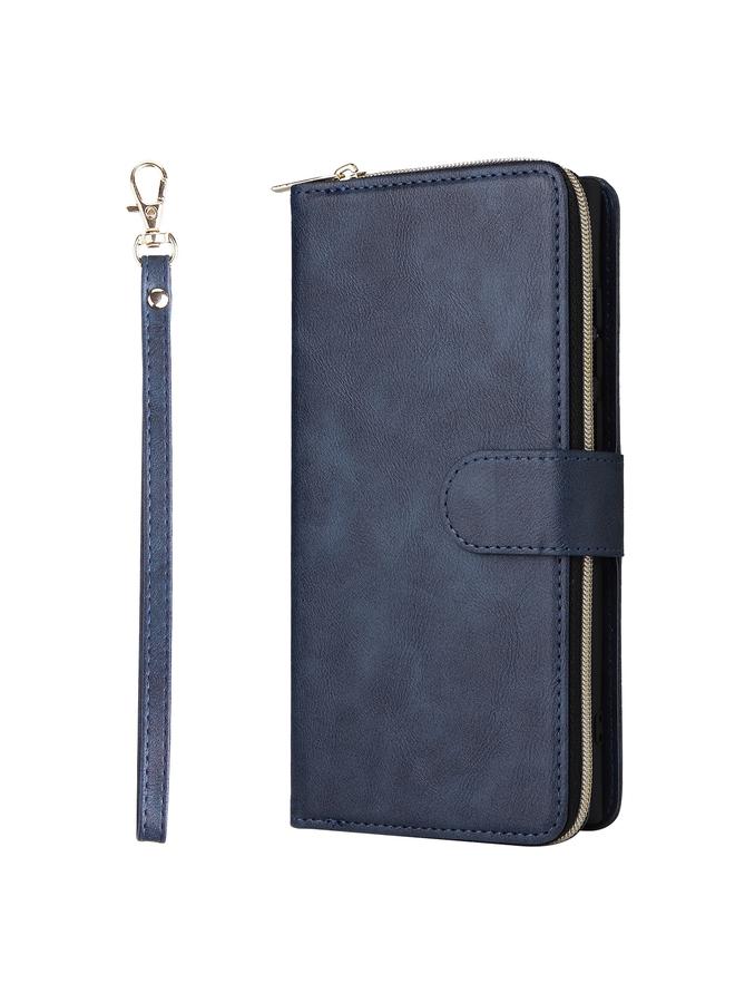 اس-توب جراب لهاتف Samsung Galaxy S25 Ultra 5G مزود بـ 9 فتحات للبطاقات وحقيبة محفظة بسحاب وحافظة جلدية للهاتف - Image 2