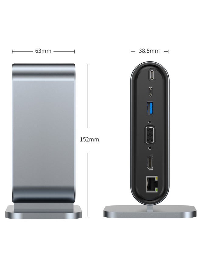 نيوترل محطة توسعة USB متعددة الوظائف لـ Huawei وMacbook وApple iPad - محطة إرساء سداسية في واحد من نوع Type-C - Image 1