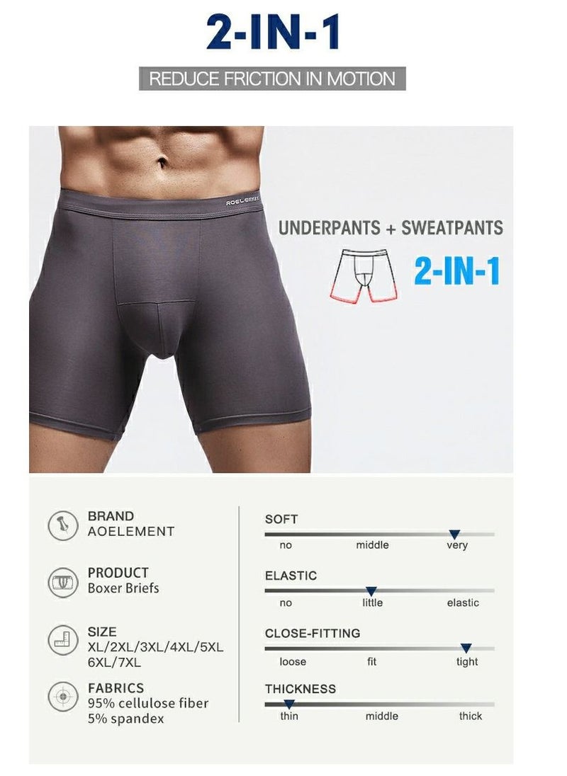 AOELEMENT - Boxer Briefs Grey Color for Men Single Piece - Image 1