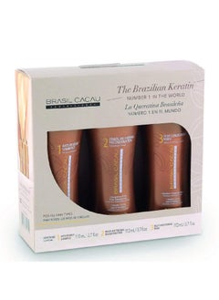 Cadiveu Cadiveu Brazilian Thermal Reconstruction Keratin Hair Care Kit, 330ml  - Image 1