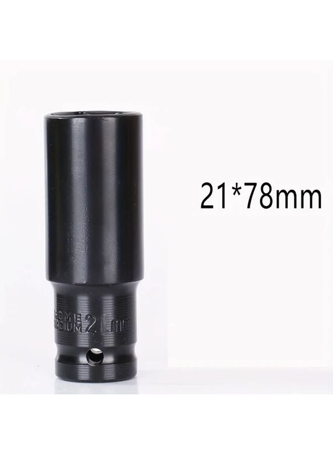 21mm Impact Socket Set 1 2 Inch Drive Deep Metric Chrome Vanadium Steel Tire Removal Tools - Image 1