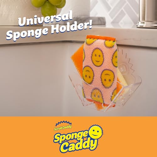 Scrub Daddy Sponge Holder - Sponge Caddy for Kitchen Organization - Self-Draining & Dishwasher Safe with Universal Suction (1 Count) - Image 2