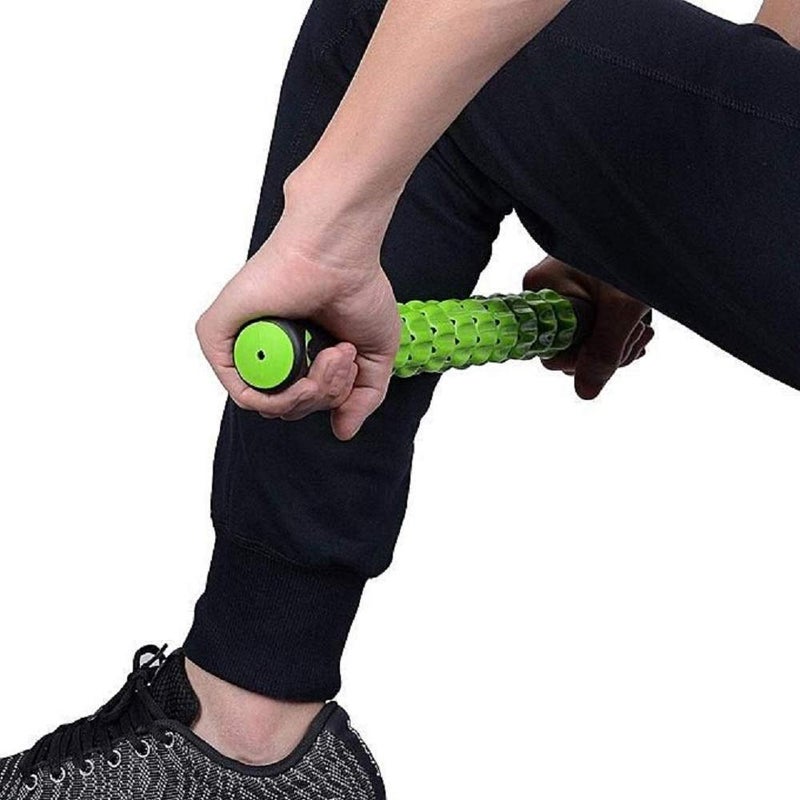 Bodylastics Deep Tissue Massage Roller Stick to Relieve Muscles Soreness, Cramping, Tightness for Legs, Back, Shoulder & Calf - 45cms Long (Green) - Image 5