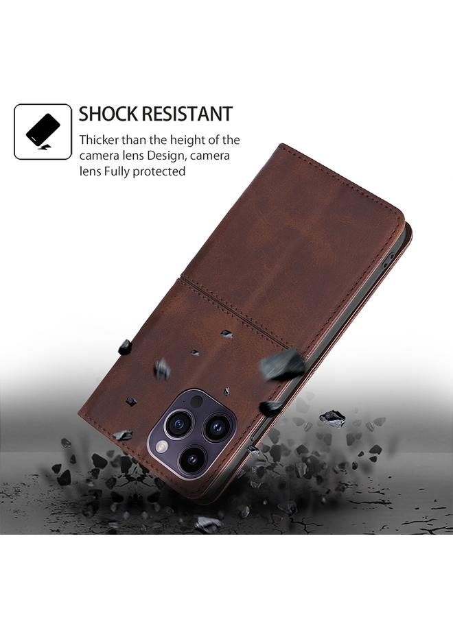 S-TOP Case For Itel RS4 4G Cow Texture Magnetic Leather Phone Case - Image 3