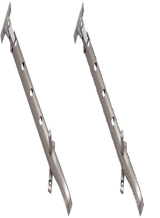 BRASK Brass Wooden Window Stay 8" SS Finish (Pack of 2) - Image 2