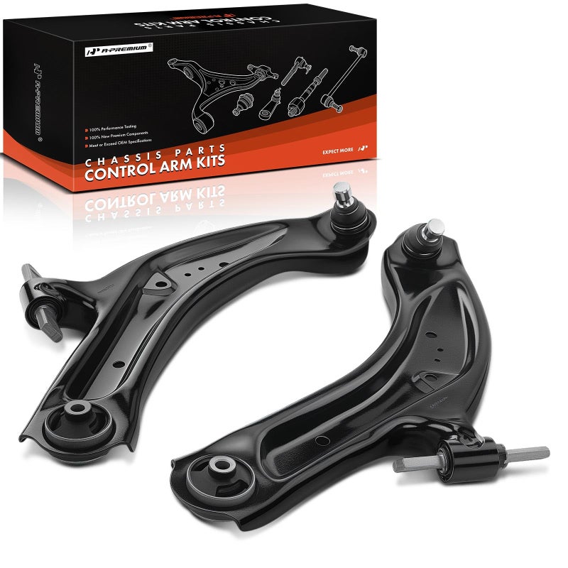 A-Premium 2 x Front Lower Control Arm, with Ball Joint & Bushing, Compatible with Nissan Rogue 2014-2020, Rogue Sport 2017-2022, Qashqai 2017-2023 - Image 1