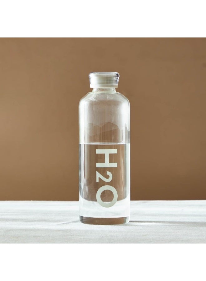 DANUBE HOME Orchid Borosilicate Glass Bottle-1000ml, Clear, Glass Bottle For Meal Preparation, For Meal Preparation, Dining Service And Everyday Kitchen Organization - Image 1