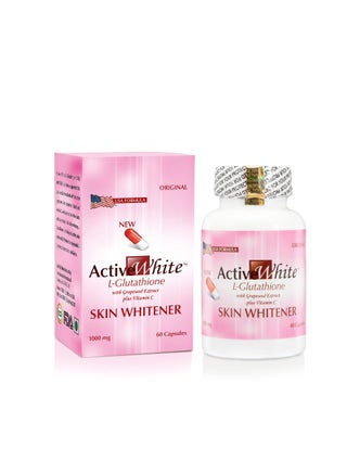 Active White Active White Skin Whitener Capsules Advanced L-Glutathione with Grapeseed and Vitamin C | Best Price Bahrain | Manama, Riffa Active White Active White Skin Whitener Capsules Advanced L-Glutathione with Grapeseed and Vitamin C | Best Price Bahrain | Manama, Riffa