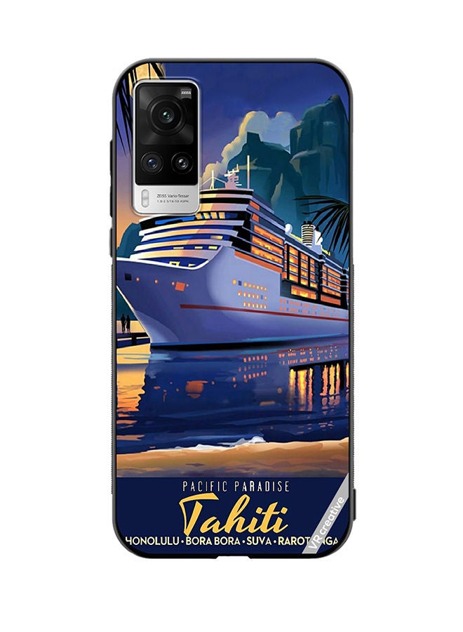 VR CREATIVE Protective Case Cover For Vivo X60 Pro Pacific Paradise Design Multicolour - Image 1
