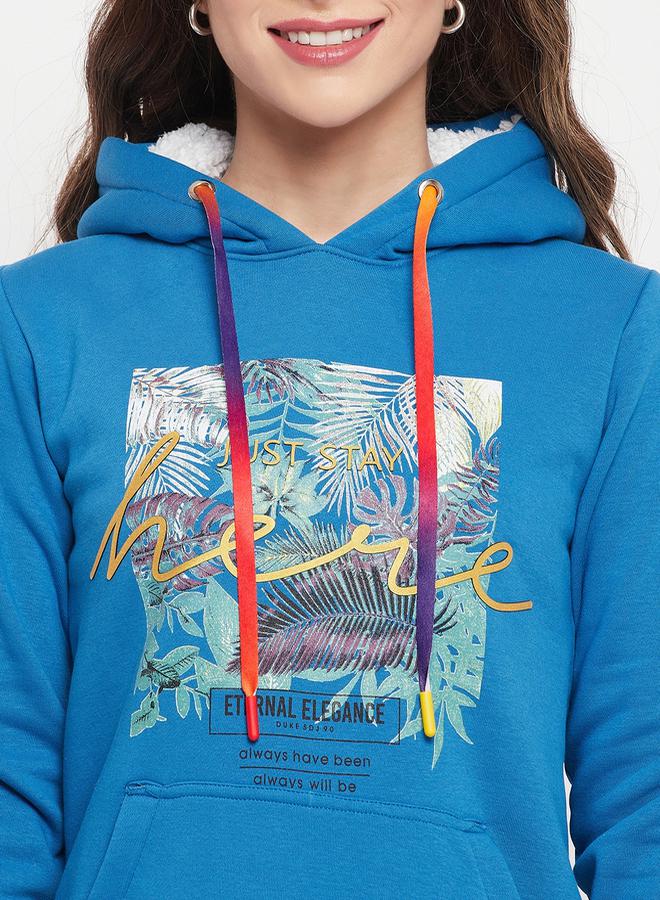 Duke Tropical Graphic Print Front Pocket Hoodie - Image 5