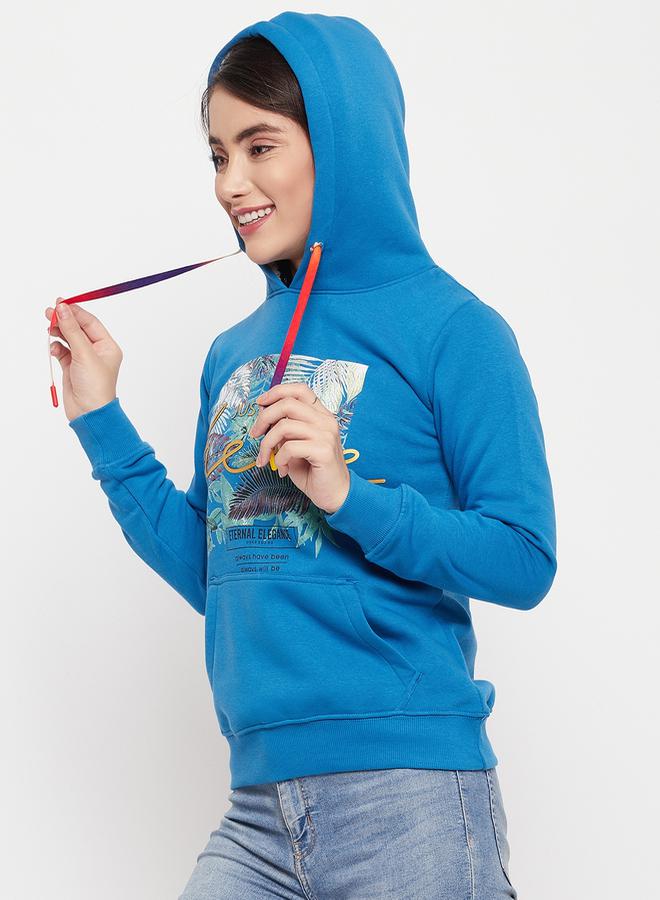 Duke Tropical Graphic Print Front Pocket Hoodie - Image 3