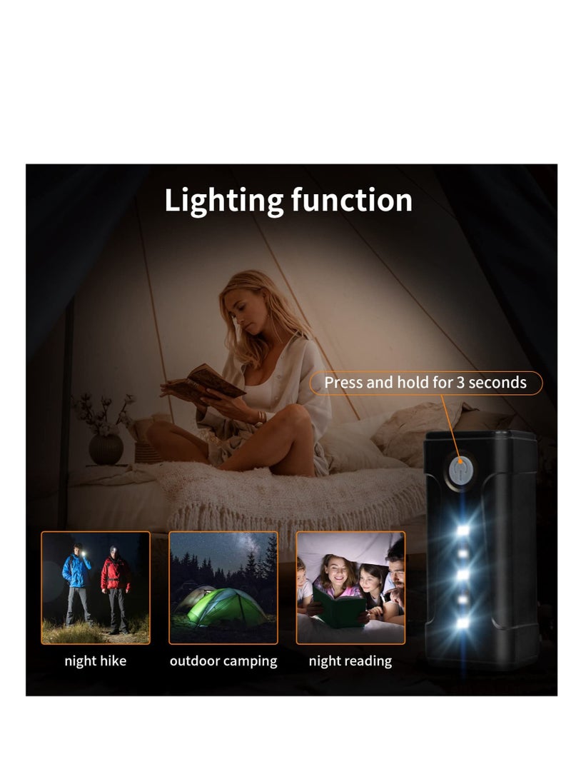 Excefore Portable Outdoor Shower, Outdoor Electric Shower Rechargeable Pump, LED Lighting, USB Charging, Detachable Battery, Pumps The Water from The Bucket into a Stable and Gentle Shower Stream - Image 4