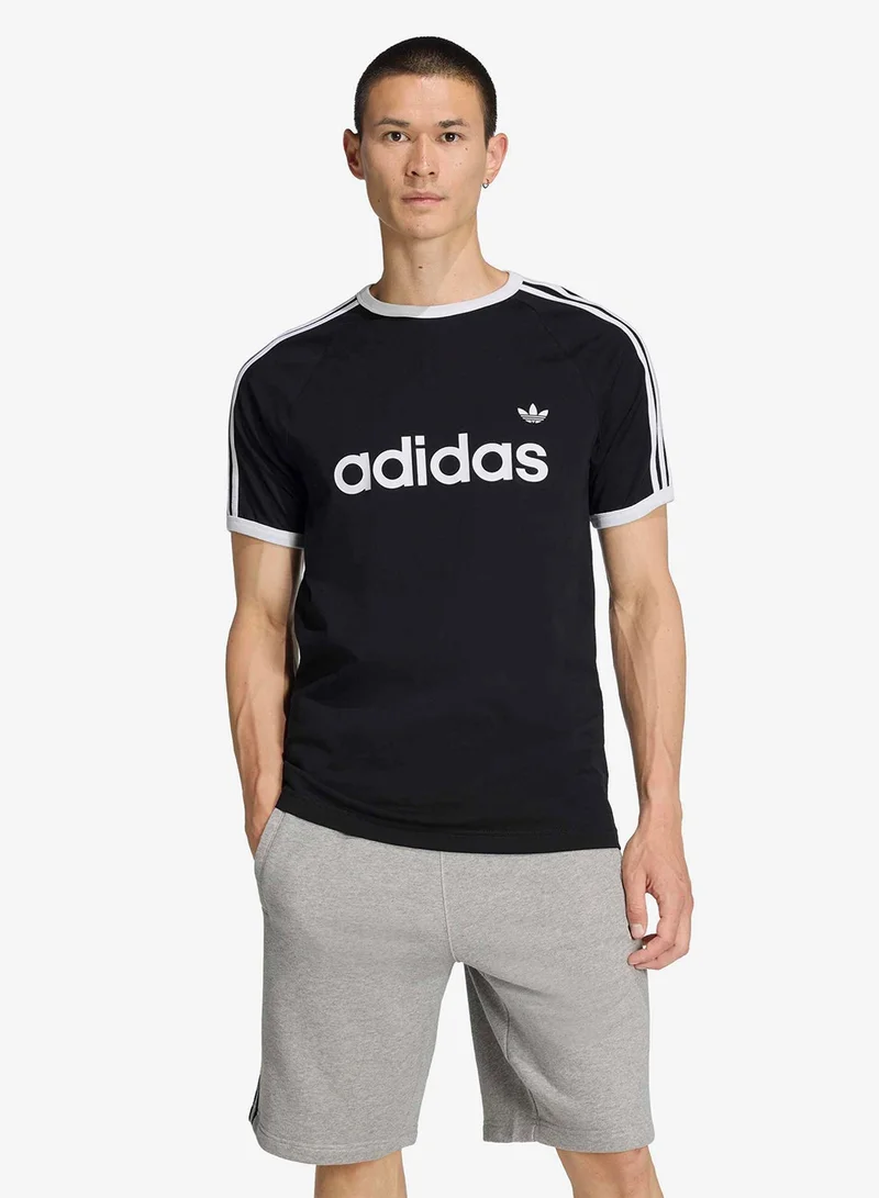adidas Originals 3-Stripes Slim Ringer T-Shirt
