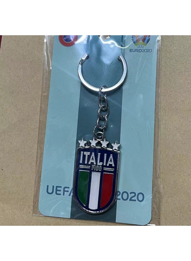 Generic Football Team Keychain Real Madrid/Brazil/Argentina/Germany/Barcelona/Juve Keychain Accessory Pendant Bag Chain Car Keychain Creative Gift for Unisex 