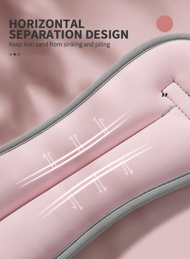 GROIC 2Pcs Ankle Weights Leg Arm Weights Wrist Weights Set with Adjustable Strap for Jogging, Gymnastics, Aerobics, Physical Therapy-1KG Pair - Image 2