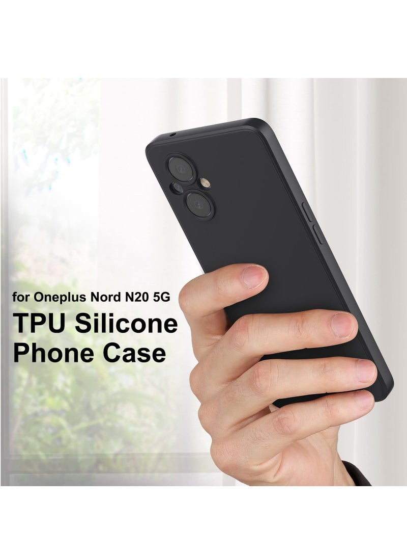BORTONY OnePlus Nord N20 Case with Anti-Scratch Microfiber Soft Liquid Silicone Camera Protective Cover - Image 2