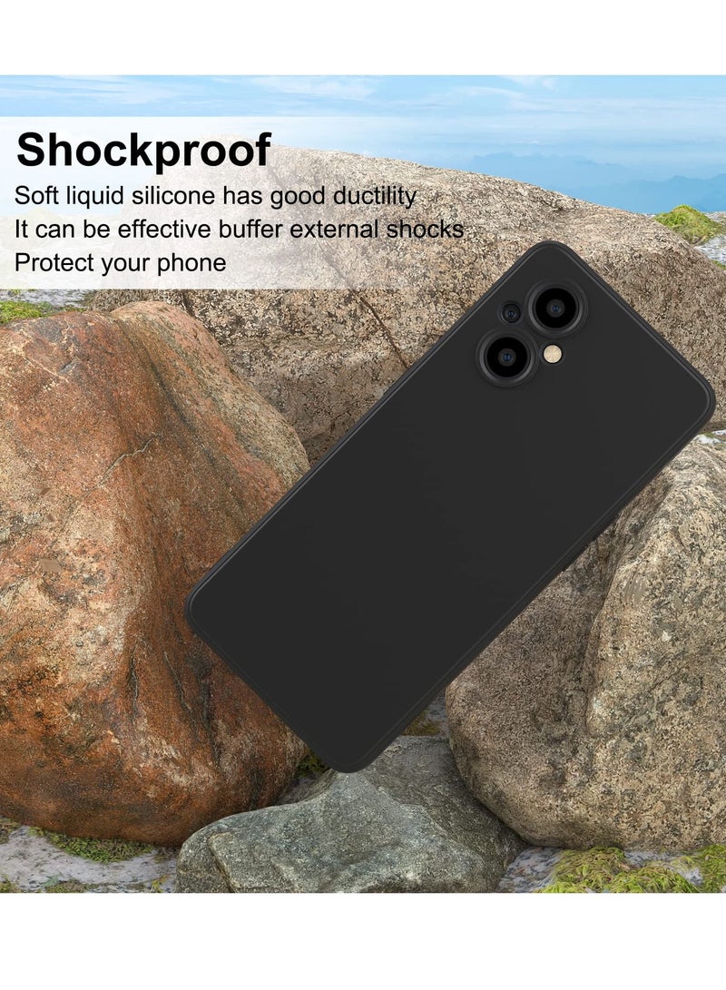 BORTONY OnePlus Nord N20 Case with Anti-Scratch Microfiber Soft Liquid Silicone Camera Protective Cover - Image 4