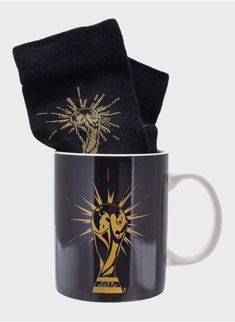 Paladone Fifa World Cup 2022 Mug & Socks Gift Set  - Image 3