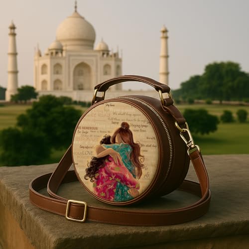 Kalankit Birthday Gifts For Women, Round Box Sling Bags For Woman | Crossbody Travel Side Bag For Best Friend, Cute Gifts for Female, Teenage Girls, Birthday Present for BFF - Image 3