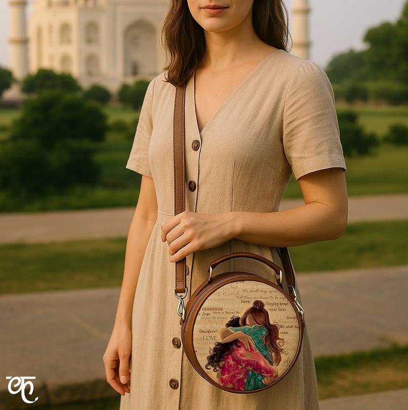 Kalankit Birthday Gifts For Women, Round Box Sling Bags For Woman | Crossbody Travel Side Bag For Best Friend, Cute Gifts for Female, Teenage Girls, Birthday Present for BFF - Image 5