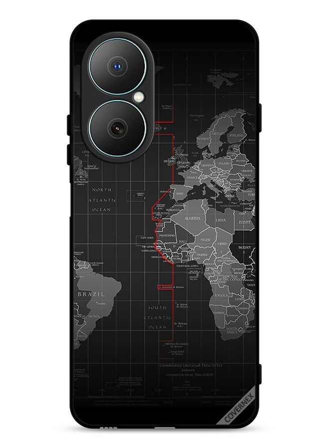 Covernex Huawei Nova Y73 Protective Case Cover World Map