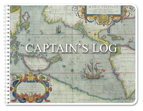 BookFactory Captains Log Book Ships LogbookNautical Record Book 100 Pages Full Color Cover with Translux Protection 11 x 8 12 WireO Binding Made in USA