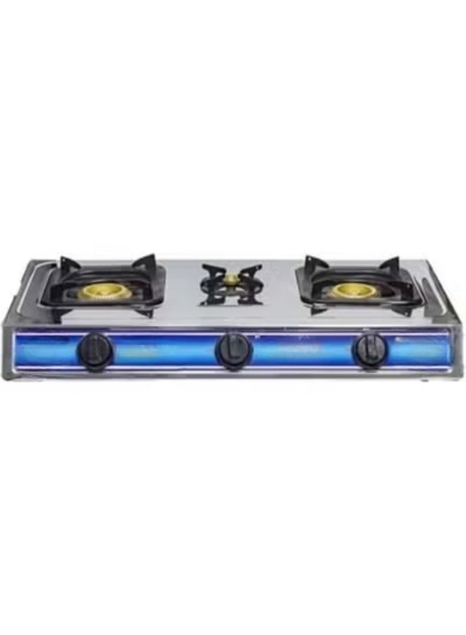 Professional single-burner gas stove with self-ignition, durable stainless steel construction, operates on natural gas and gas cylinders, heavy-duty modern design for kitchens, camping, and small spaces. - Image 2