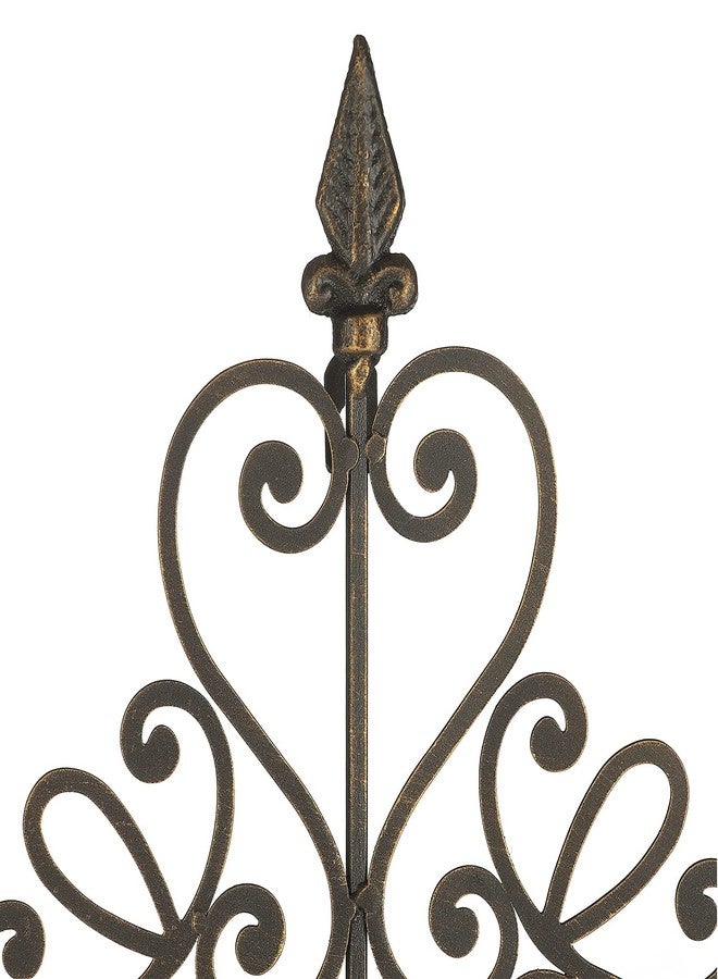 Retrome ديكور حائط معدني على شكل صليب من ريتروم، ارتفاع 27 بوصة، مزين بسهام، لون برونزي... - Image 3