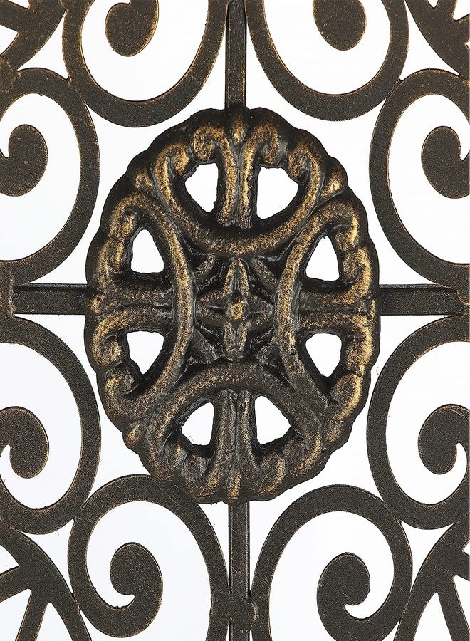 Retrome ديكور حائط معدني على شكل صليب من ريتروم، ارتفاع 27 بوصة، مزين بسهام، لون برونزي... - Image 4