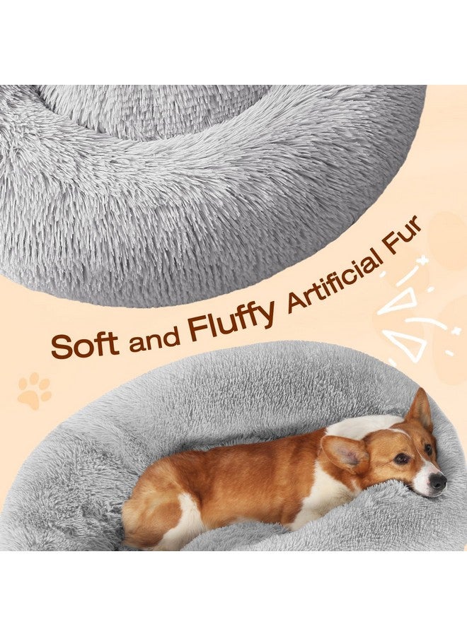 جولي فوغ سرير جولي فوغ للكلاب والقطط، سرير مهدئ ومضاد للقلق للحيوانات الأليفة الصغيرة، وسادة دونات ناعمة للحيوانات الأليفة الصغيرة والمتوسطة (20 بوصة) - Image 3