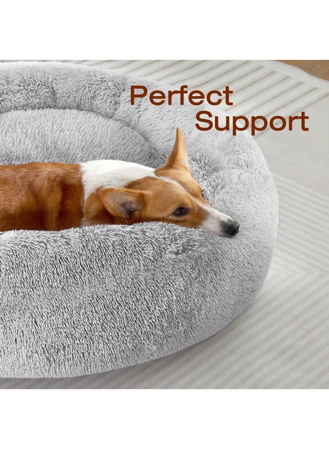 جولي فوغ سرير جولي فوغ للكلاب والقطط، سرير مهدئ ومضاد للقلق للحيوانات الأليفة الصغيرة، وسادة دونات ناعمة للحيوانات الأليفة الصغيرة والمتوسطة (20 بوصة) - Image 2